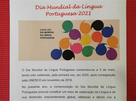 Biblioteca Escolar Da Eb De Aradas Dia Mundial Da L Ngua Portuguesa