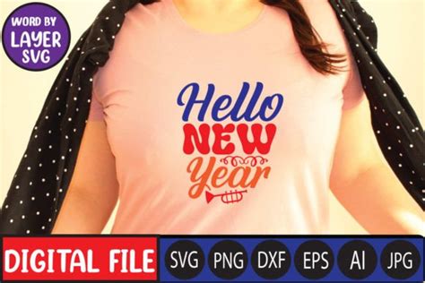 Happy New Year Svg Bundle Vol 2 Bundle Creative Fabrica