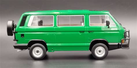 1 18 KK Scale 1987 Volkswagen T3 Bus Syncro Jagdwagen Model Nowy Bytom