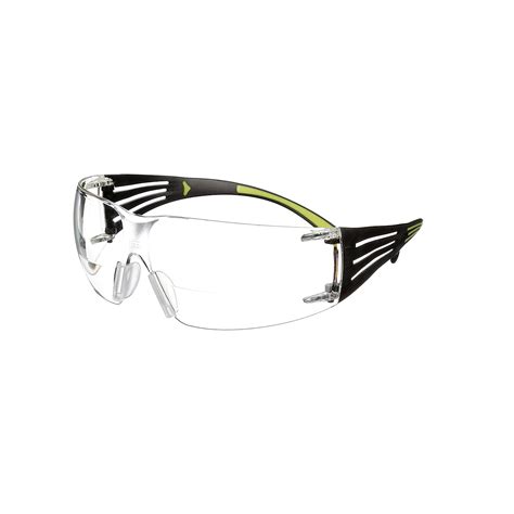 3m Securefit Bifocal Safety Glasses With Blacklime Temples Clear Anti Fog Lens Safety Glasses