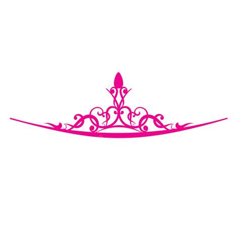 Simple Pink Transparent Princess Crown Vector Png Ai Tiara Pink