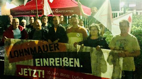 NGG Ost Nadelstich Streik Gegen Lohnblockade Bei Riesa Nudeln