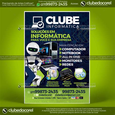 Informática Panfleto Clube do Corel