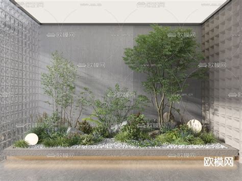 室内植物堆 绿植造景3d模型下载id121633663dmax免费模型 欧模网