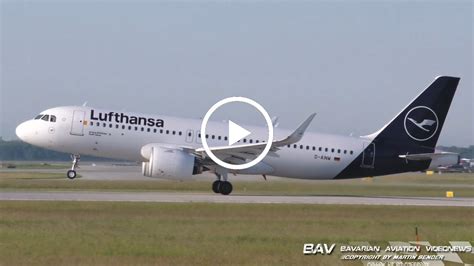 Airbus A320neo Lufthansa D AINW Takeoff At Munich Airport 1080p