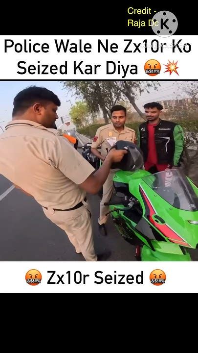 Police Wale Ne Zx10r Ko Seized Kar Diya Zx10r Rider Bike Shorts