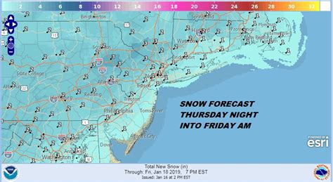 National Weather Service Snow Forecast Maps Updated 1 17 18 2019 Weather Updates 24 7 By