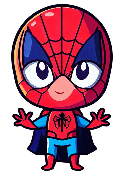Cute Homem Aranha Baby Png - Spider man homem aranha baby cute chibi imagem fundo transparente png ...