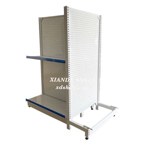 Metal Grocery Store Gondola Shop Display Wood Price Wall Shelf