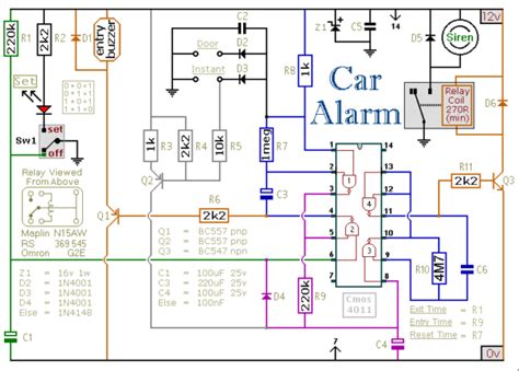 Car Alarm Wiring Diagram System Car Alarm Systems Diagram