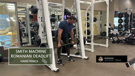 Smith Machine Romanian Deadlift Youtube