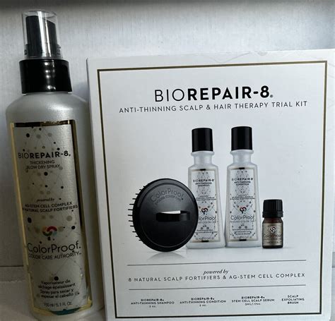 Colorproof Biorepair 8 Anti Aging Scalp And Hair Therapy Kit 2oz Anti