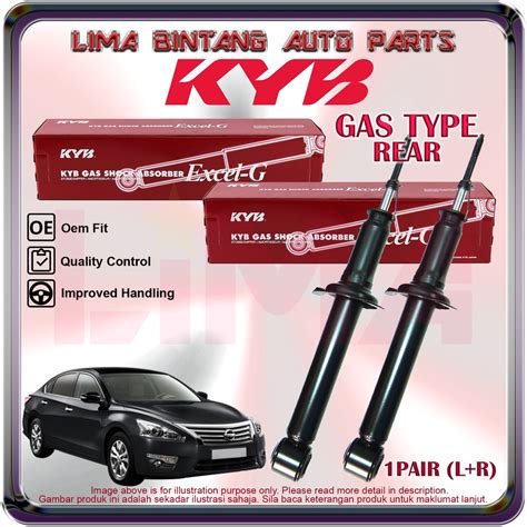 1Pair Nissan Teana L33 Rear Shock Absorber Gas KAYABA KYB 2014