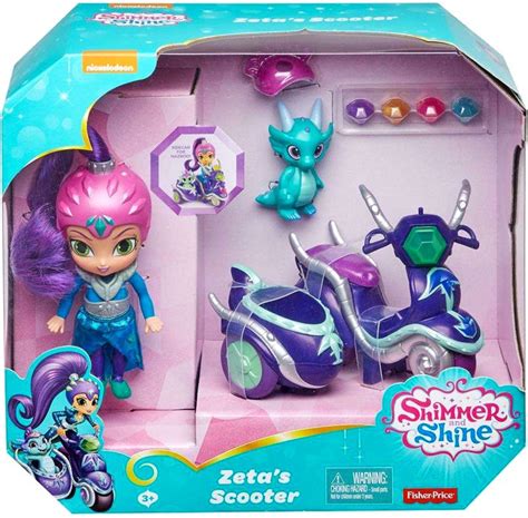 Fisher Price Shimmer Shine Zetas Scooter Doll Vehicle Toywiz