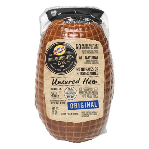 Save On Hatfield Uncured Ham Original Boneless Fully Cooked All Natural