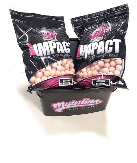 MAINLINE HIGH IMPACT SALTY SQUID 20MM 2KG PLUS BUCKET Monster Bite