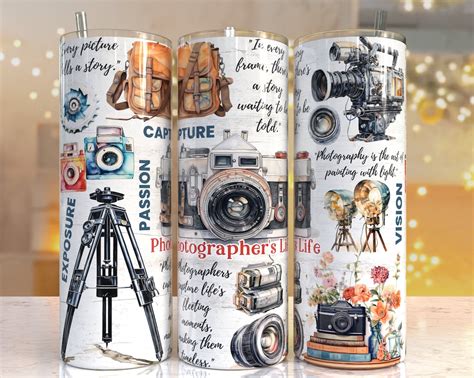 Photographer S Life Oz Skinny Tumbler Sublimation Designs