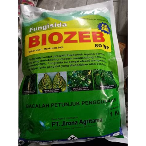 Jual Biozeb Blue Kg Fungisida Mancozeb Wp Shopee Indonesia