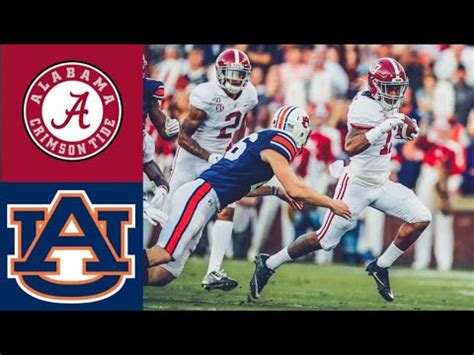 #5 Alabama vs #15 Auburn First Half Highlights | College Football ...