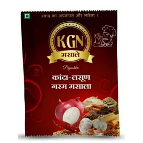 Kgn Onion Garlic Powder Spices Packaging Type Packet Packaging Size