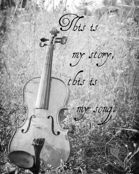 Bible Verse Music Scripture Quote Violin Christian Print Nature Psalm