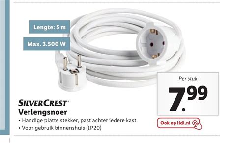 SilverCrest Verlengsnoer Aanbieding Bij Lidl