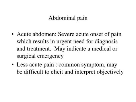 Ppt Abdominal Pain Powerpoint Presentation Free Download Id1185681