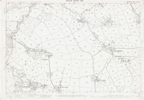 Old Ordnance Survey Map Of Stowford And Thrushelton Devon In 1906