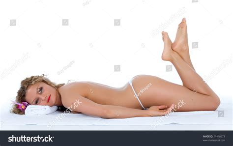 Portrait Nude Blonde Blue Eyes On Stock Photo Shutterstock