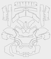 Iron Man Helmet Cardboard Template Pdf