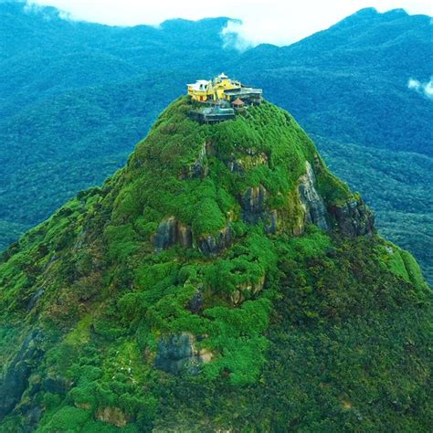 Sri Lanka Travel Flying High Over Adam S Peak Sri Pada