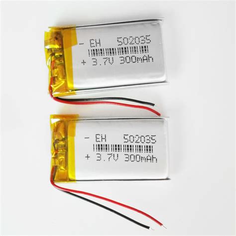 10 PCS 3 7V 300mAh Lipo Rechargeable Battery PCM For Bluetooth DVD