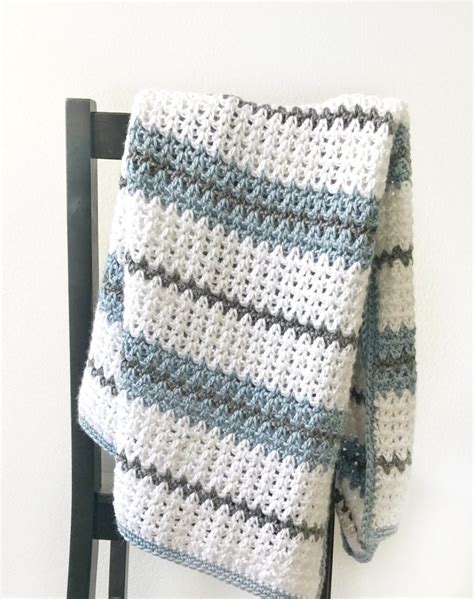 40 Free Modern Crochet Baby Boy Blanket Patterns Daisy Farm Crafts