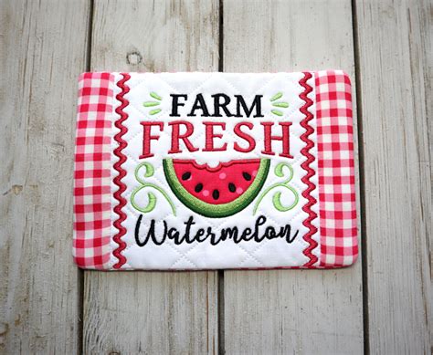 Watermelon Mug Rug OregonPatchWorks