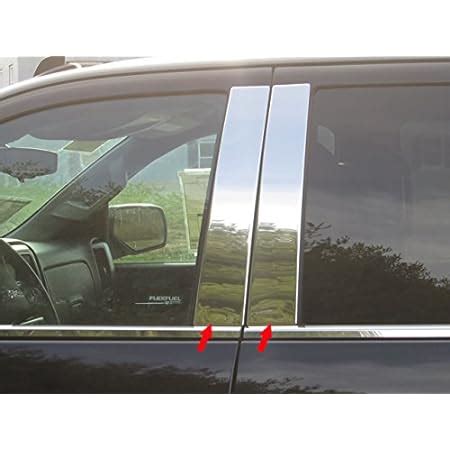 Amazon 707Motoring Stainless Polished Chrome Pillar Post Trim 4PC