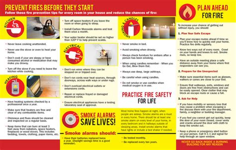 Fire Safety For Seniors Pamphlet Fire Safety For Life