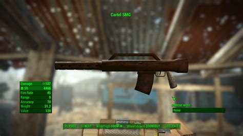 Cartel Made 50 Cal SMG At Fallout 4 Nexus Mods And Community