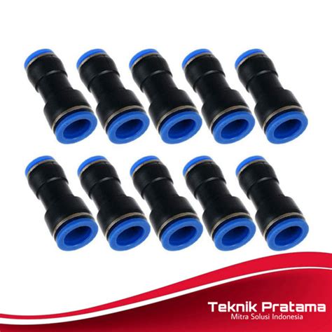 Jual FITTING PNEUMATIC REDUCER LURUS SELANG 10MM 8MM MPG 10 08