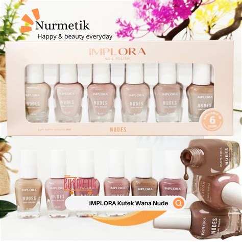 Jual Implora Nude Series Nail Polish Cat Kuku Warna Nude Shopee