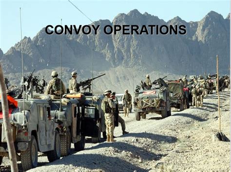 Convoy and Combat Logistics Patrol Classes - PowerPoint Ranger, Pre ...