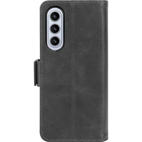 Saharacase Leather Folio Wallet Case For Samsung Galaxy Z Fold Black