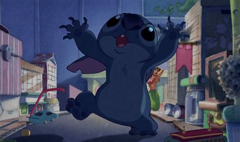 Stitch In Attack Mode And Hes Still Adorable Cartoon Wallpaper