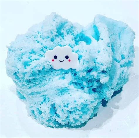 Blue Cotton Candy Cloud Slime Etsy Blue Cotton Candy Cotton Candy