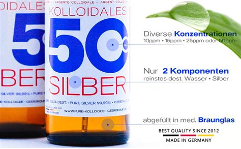 Kolloidales Silber 25ppm 1100ml 2 500ml And Spray 100ml Silberwasser