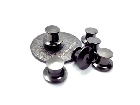 Gunmetal Locking Pin Backs 2 Noir Voyage®