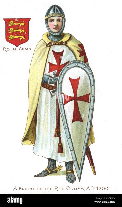 Knight Of The Red Cross Knights Templar 1200 Medieval Soldier Of