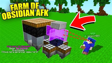 Minecraft Farm De Obsidian Automatica Rankup Obsidian