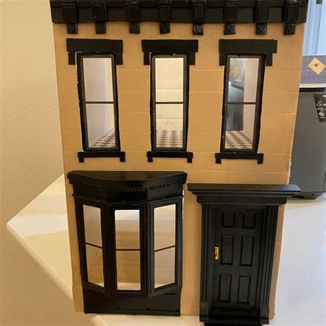 Tutorial Pdf Brownstone Townhouse Dollhouse Diorama Full Instruction E