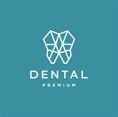 Abstrait Géométrique Dent Logo Dentaire Se Soucier Implant Dent Logo