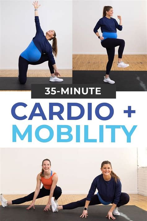 Minute Prenatal Cardio Mobility Workout Video Nourish Move